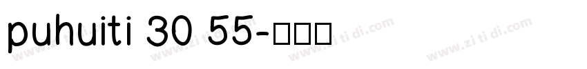 puhuiti 30 55字体转换